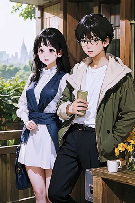 highest quality、masterpiece、high sensitivity、high resolution、detailed description、slender women、glasses、boys、holding a girl、lift...