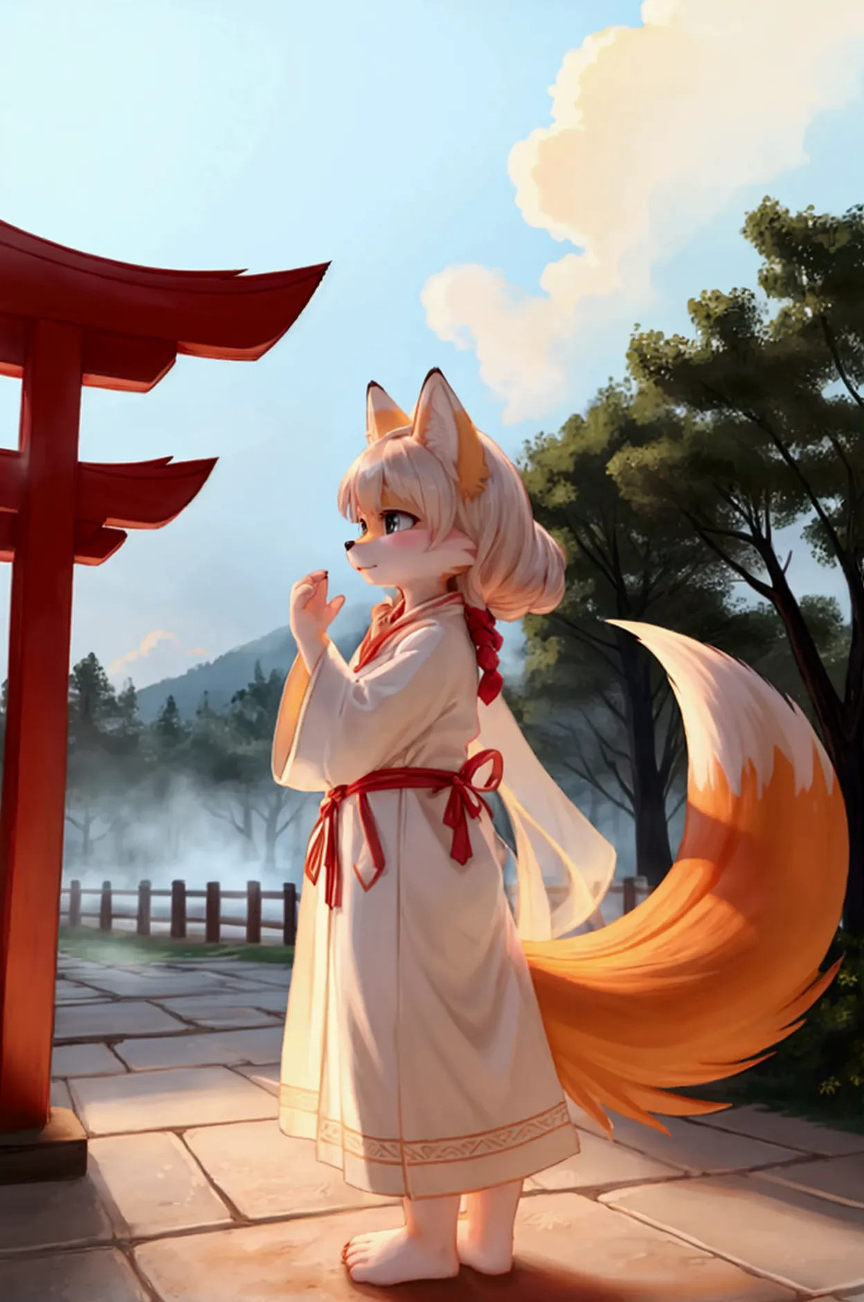 nine tailed fox　torii