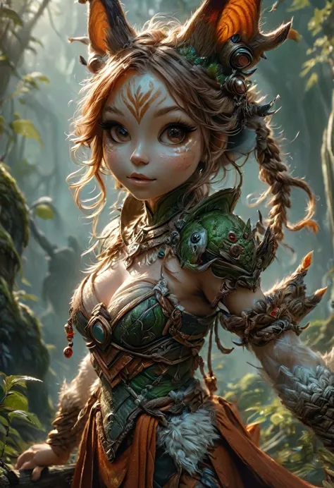 Anthropomorphic female grinch grasshopper mage. Official Art – Charecter profile. An Award-Winning Digital Masterpiece In 4K Ult...