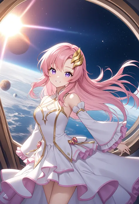 score_9, score_8_up, score_7_up, source_anime,
lacusclyne, lacus clyne, purple eyes, hair ornament, long hair, wave hair ornamen...