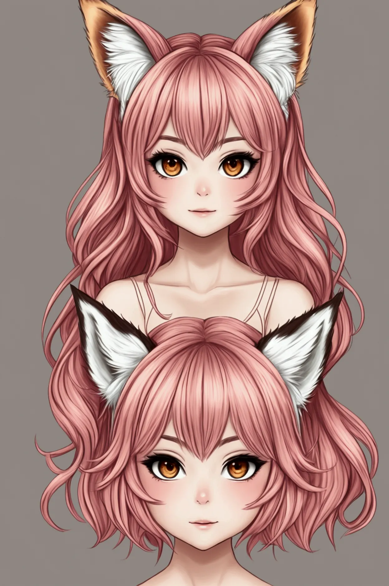 transform into a drawing with fox ears