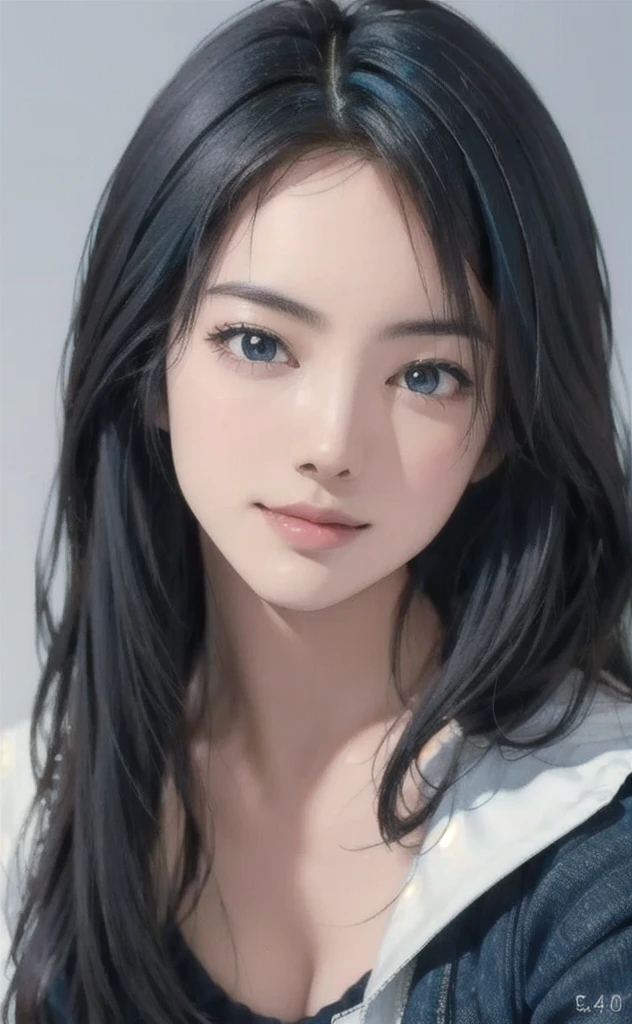 (masterpiece:1.4, Highest quality), (Intricate details), unity 8k wallpaper, Super detailed, beautifully、aesthetic, Perfect lighting, (One person), (Blue Hair, blue eye, Medium chest),, Dynamic pose, Dynamic Angle,  lipstick, slim, slim body, Medium chest, , Detailed Background, Realistic, alone, Face in perfect detail, detailed eye, Very detailed, blush, hair ornaments, rolling_eye, squint,