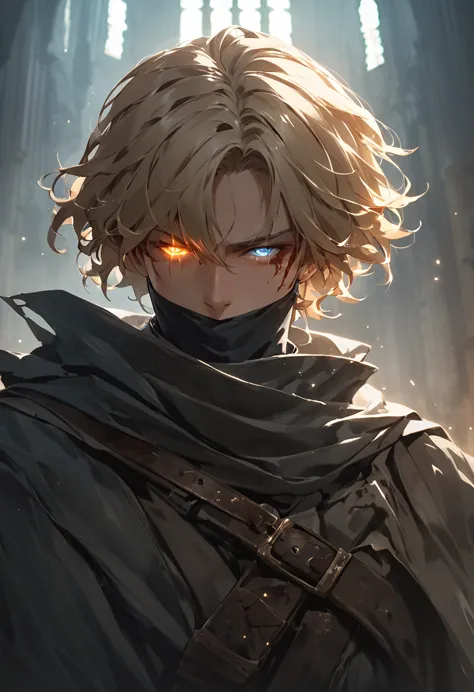 masterpiece, expressive eyes, perfect face, best quality, 1boy, male focus, solo focus, adult, fighter, echo knight, light blue ...