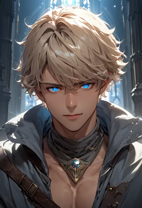 masterpiece, expressive eyes, perfect face, best quality, 1boy, male focus, solo focus, adult, fighter, echo knight, light blue ...