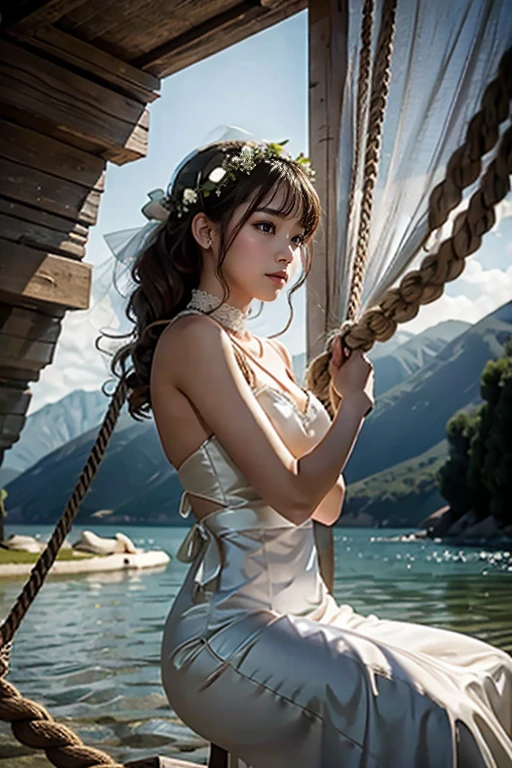 Tied up with rope、The floating bride