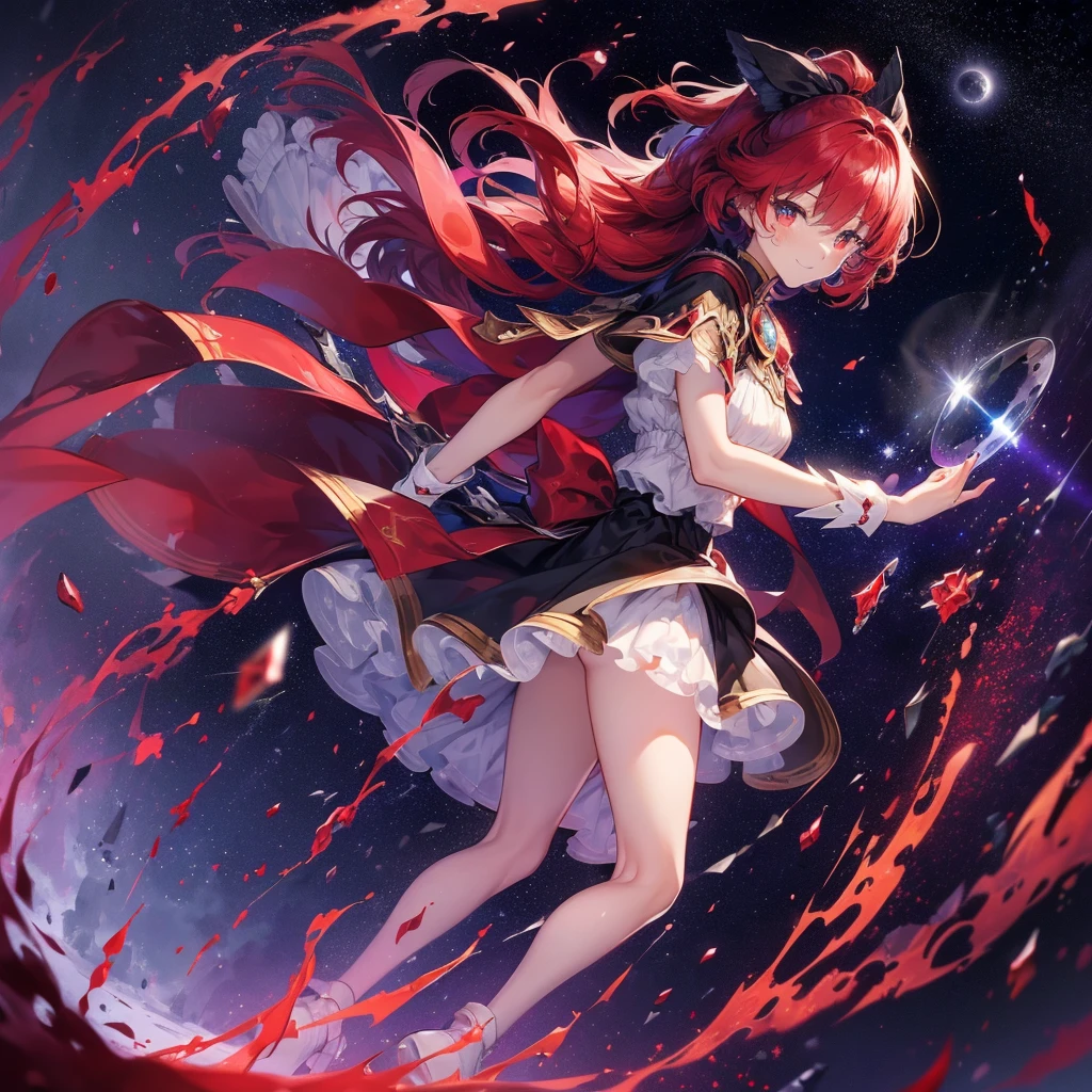 (((Fantasy　Flanders Scarlet)))　((Moonlit Night　star　smile　drop down　Catch the wind　End of the Galaxy　Broken glass　There is a black hole))　(Shining Background　Shining Edges)