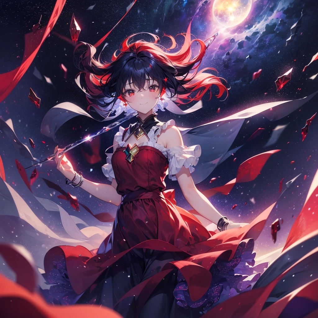 (((Fantasy　Flanders Scarlet)))　((Moonlit Night　star　smile　drop down　Catch the wind　End of the Galaxy　Broken glass　There is a black hole))　(Shining Background　Shining Edges)