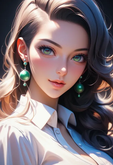 masterpiece、highly detailed drawing、professional illustrations、cinematic lighting、detailed face、detailed eyes、black background、a...