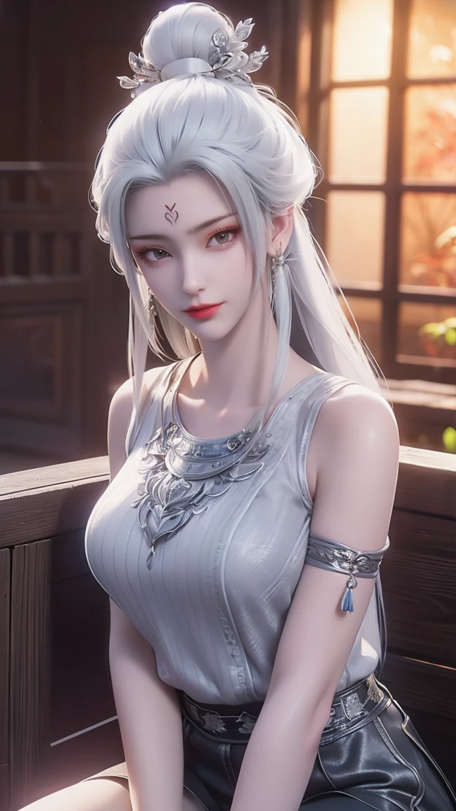 a white hair、Close-up of miss wearing white mask, Beautiful character painting, Gu Weiss, Gurwitz-style artwork, White-haired god, author：Yang Jie, Epic and beautiful character art, Stunning character art, author：Fan Qi, by Wuzhun Shifan, pixiv Art Street Guviz, Single ponytail, insult, High Ponytail, Tall and big, Long legs, (Sleeveless lace shirt), (shorts), (Striped )), ((Striped )), Walk, elegant, dignified, miss, Beautiful curves, sweet smile, Strong sense of detail and layering, color丰富绚丽, Has a unique texture, rich and colorful, color, vivid, Design Art, 16K, Very detailed, {{illustration}}, {Extremely refined}, {Exquisite surface treatment}, Very detailed, Delicate and shining eyes, {{Light}}, 极致Light效果, Model: realism, CFG size: 12, Laura: Bright texture (1.35), high quality, masterpiece, Exquisite facial features, Delicate hair depiction, Detailed depiction of the eyes, masterpiece, best quality, Light線追蹤, Extremely detailed CG unified 8k wallpaper, masterpiece, best quality, (1 girl), 完美miss身材, (((tight white t shirt))), beautiful eyes, (Delicate face), Black short hair, Tie your hair up, Light blue hairpin, Black Silk Frame Glasses, in class, (White skin), (Optimal Lighting), (Super intricate details), 4K Unified, (Very detailed CG), Showing off her white legs, , Hot Pants, shorts,性感Long legs, Thin waist, Sweat is running down my waist, Showing belly, Extremely detailed depiction, Pink Hair, Asymmetrical bangs, Transparent clothes, Hands on thighs, 把目Light移開, 8K resolution, Raise an eyebrow, Shiny hair, Flower head, Wristband, bandage，Leather sexy pose, simple grey background, Crawl to the audience, Kitten pose, Get on all fours,