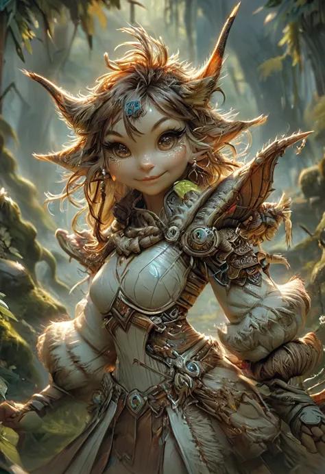 anthropomorphic female grinch grasshopper mage. official art – charecter profile. an award-winning digital masterpiece in 4k ult...