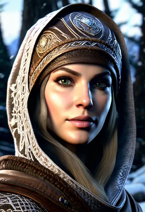 jules, 8k, hyper detailed, the elder scrolls v: skyrim, pop inspo