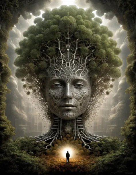 tree of life dean and andrew ferez,nature forms haeckel,divine chaos engine,symbolist,visionary,new,fractal structure of the pla...