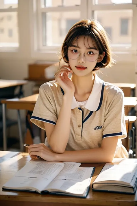 short-sleeved japanese school uniform