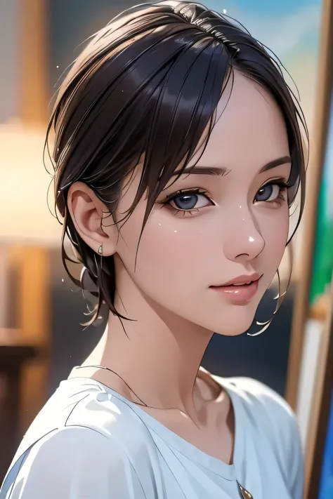 (highest quality、8k、32k、masterpiece)、(realistic)、(realistic:1.2)、(high resolution)、very detailed、very beautiful face and eyes、1 ...