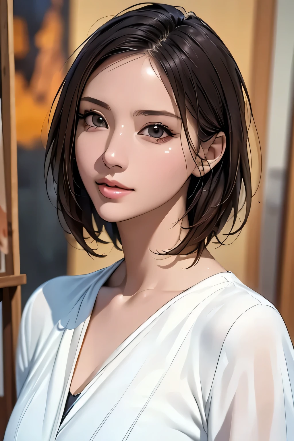 (highest quality、8k、32K、masterpiece)、(Realistic)、(Realistic:1.2)、(High resolution)、Very detailed、Very beautiful face and eyes、1 person、Delicate body、(highest quality、Attention to detail、Rich skin detail)、(highest quality、8k、Oil paints:1.2)、Very detailed、(Realistic、Realistic:1.37)、Bright colors、Cowboy Shot, (Casual Fashion)