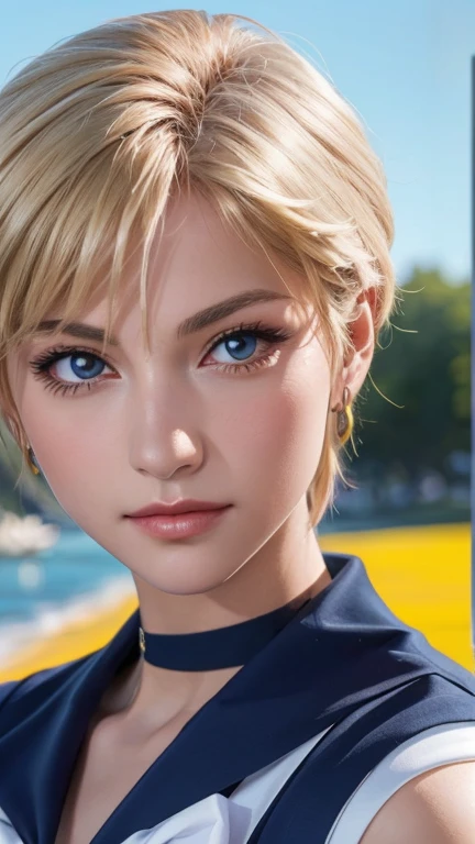  beautiful girls, blonde girls,　esolution,Sharp focus、(Super detailed,Very detailed)、(Photorealistic artwork:1.37)、(Very detailed CG unity 8k wallpaper)、(((Vibrant colors,Vibrant Themes)))、(Complex)、(masterpiece)、(Highest quality)、Artistic photography、(Photography by sldr)、(Complex background)、perfectly rendered face、Perfect facial details、Realistic Face、((Complex detail)),(((realism))),, (Costume of Sailor Uranus: 1.2)、Sailor Uranus、Sailor Moon、choker、Watching the audience、Stick your butt out, , (((small panties)))



