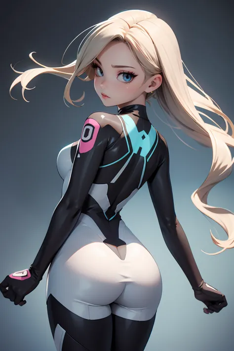 create a 3d model of a female character with a modern, sexy, and anime-inspired design. the character should have a stylized bod...