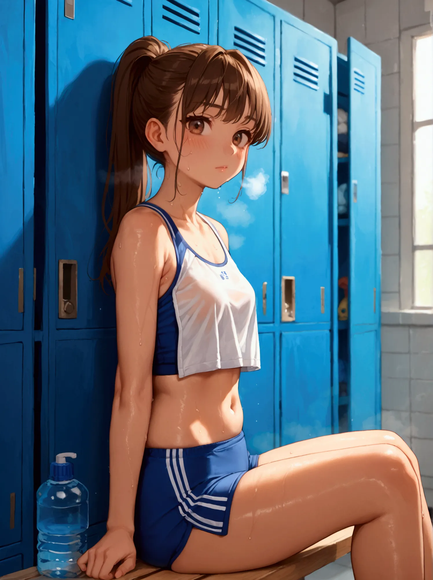 score_9, score_8_up, score_7_up, rating_safe, masterpiece, best quality, very aesthetic, absurdres, 1girl, solo, brown hair, lon...