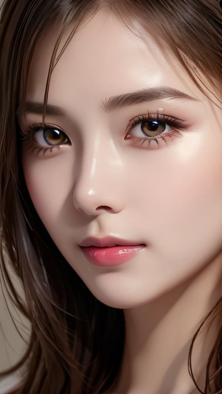 (Highest quality、8k、32K、masterpiece)、(Realistic)、(Realistic:1.2)、(High resolution)、Very detailed、Very beautiful face and eyes、1 person、Round and small face、Tight waist、Delicate body、(close、Highest quality、Attention to detail、Rich skin detail)、(Highest quality、8k、Oil paints:1.2)、Very detailed、(Realistic、Realistic:1.37)、Bright colors