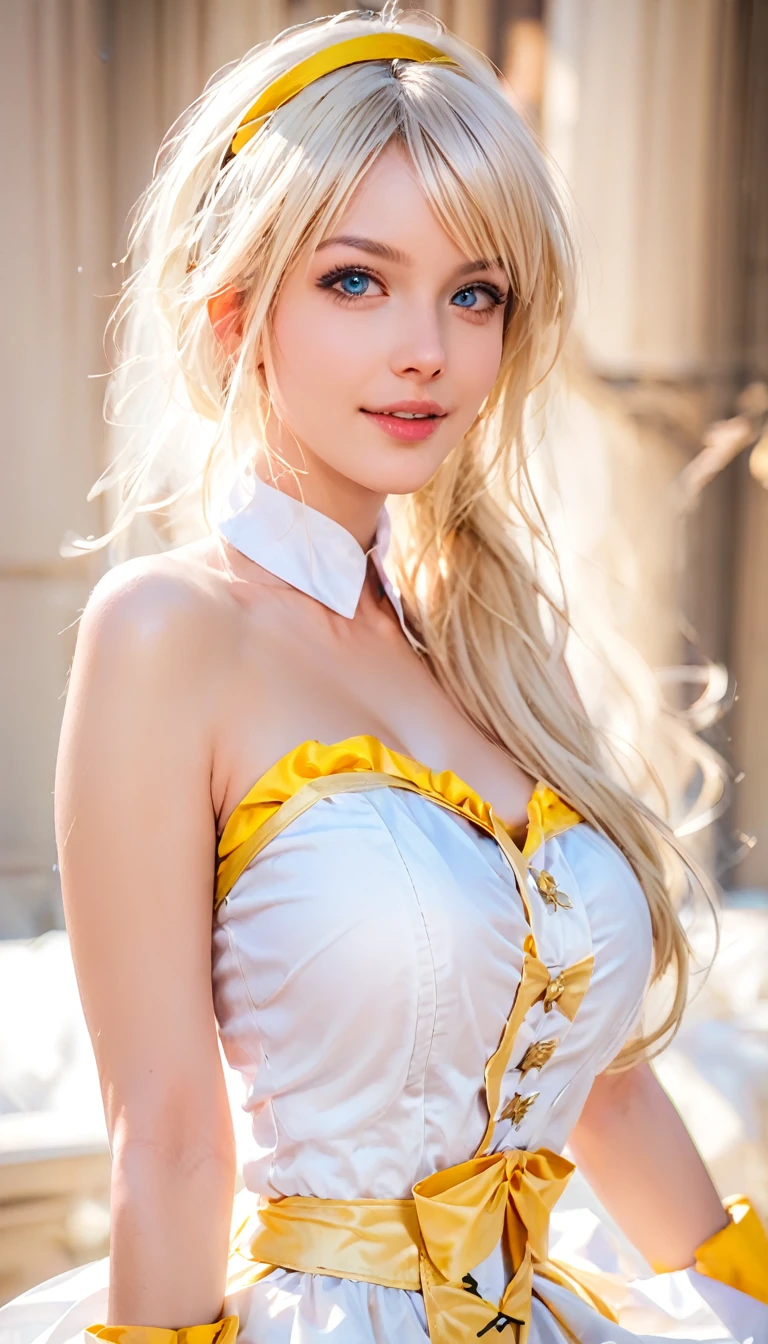 score_9, score_8_up, score_7_up, masterpiece, ultra detailed, 1 female, realistic,ntpn,solo,Lucy Heartfilia cosplay