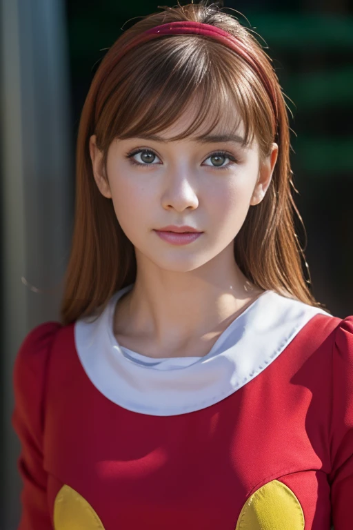 masterpiece、1 beautiful girl、fine eyes、smile,puffy eyes、highest quality, 超High resolution, (reality: 1.4), movie lighting、super beautiful、beautiful skin、body facing forward、Upper body,(超reality的な)、(High resolution)、(8k)、(very detailed)、(美しくfine eyes)、(Super detailed)、 (wall-)、detailed face、bright lighting、professional lighting、looking at the viewer、look straight ahead、slanted bangs、perfect cosplay,masterpiece, highest quality, outdoor,1 girl,
 cyborg 003,