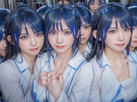 (((clone girls raw photo art))), (((highest quality, ultra-high resolution, realistic, 8k))), (((real photograph: 1.5))), (((日本人...