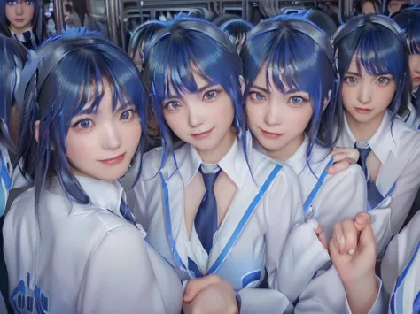 (((clone girls raw photo art))), (((highest quality, ultra-high resolution, realistic, 8k))), (((real photograph: 1.5))), (((日本人...