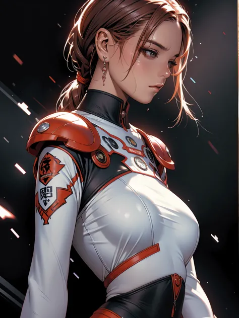 (((fully body))), hottie wearing evangelion and gundam battle armor,cute girl with vorpal blade in hand, fully body detalhado, r...