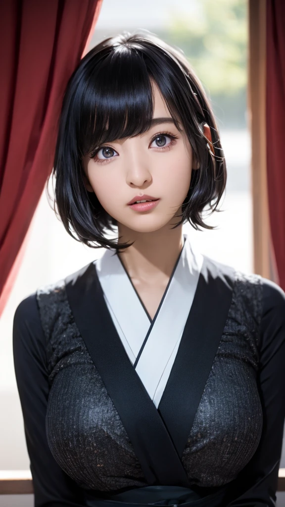 20-year-old, 8K, RAW Portrait (Japanese Girls), photo Realistic, Ultra-high resolution, Highest quality, Actual photo , dramatic, Atmospheric, Realistic,
One girl, a very beautiful Japanese Girls, Glamorous shot of a girl, Textured skin, , lips,
Big and beautiful eyes, , Beautifully detailed nose, sweater,Big Breasts,
View your viewers, 