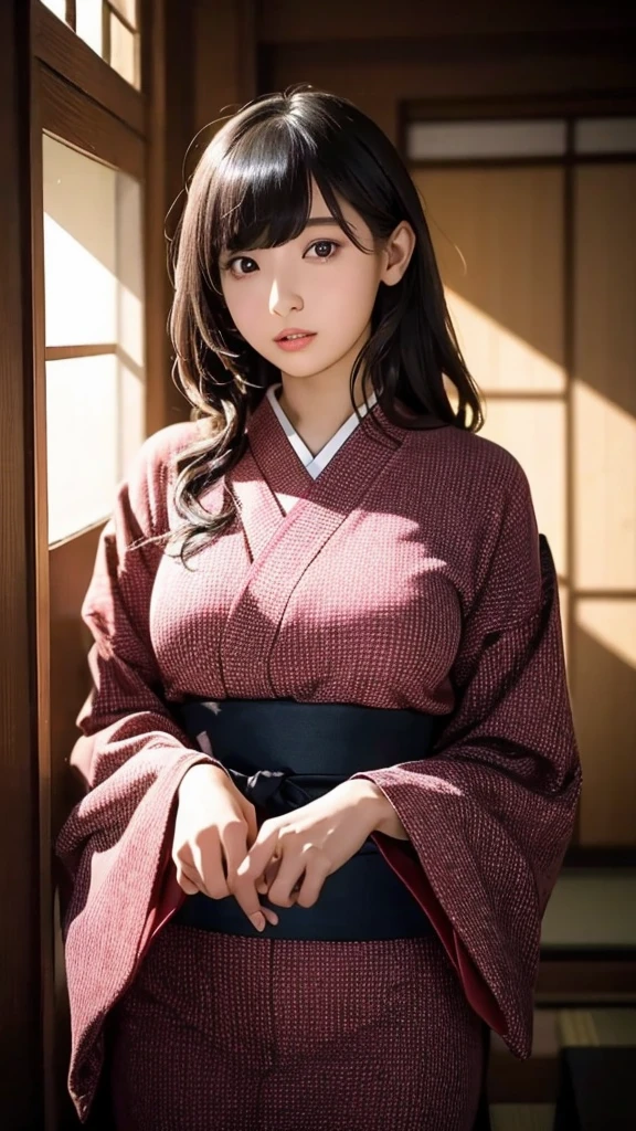 20-year-old, 8K, RAW Portrait (Japanese Girls), photo Realistic, Ultra-high resolution, Highest quality, Actual photo , dramatic, Atmospheric, Realistic,
One girl, a very beautiful Japanese Girls, Glamorous shot of a girl, Textured skin, , lips,
Big and beautiful eyes, , Beautifully detailed nose, sweater,Big Breasts,
View your viewers, 