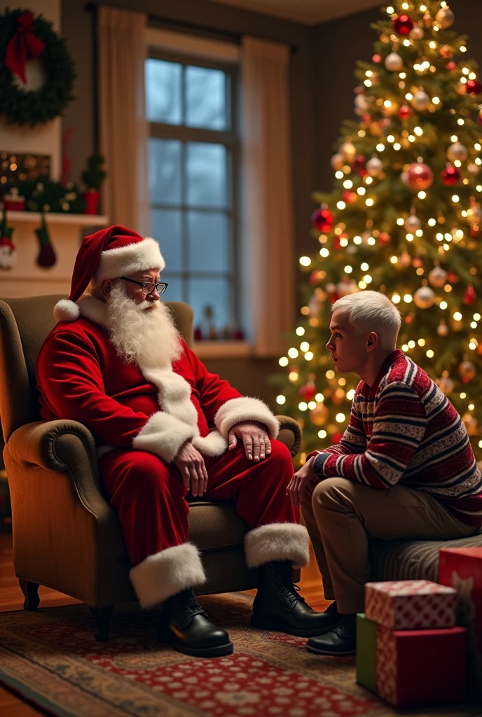 Characters:**  
- **Santa**  
- **Banta**  
**Scene:** *Santa and Banta are sitting in their living room. Banta looks a bit pale and uncomfortable
**Santa:** (concerned) Banta, you don't look well. I think you should go to the doctor today.