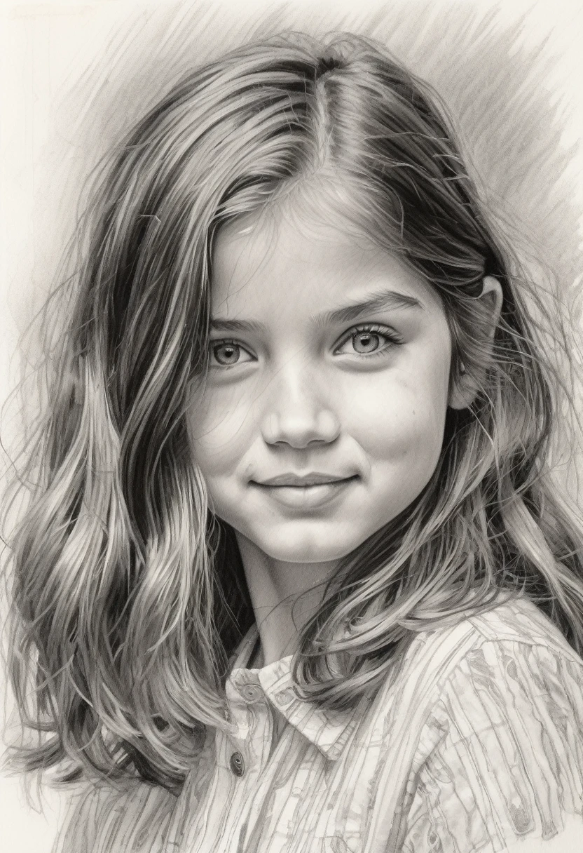 stunning colour graphite sketch of a beautiful ohwx 12years old girl, (by Alyssa Monks:1.1), by Joseph Lorusso, by Lilia Alvarado, beautiful lighting, sharp focus, 8k, high res, Masterpiece, Nikon Z9, Award - winning photograph , (naked: 1.3)