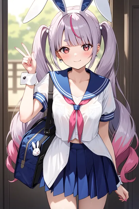 score_9, score_8_up, score_7_up, source_anime,solo, solo, 1girltosaki_mimi,mimi4th,light purple hair,long hair,twin tails,multic...