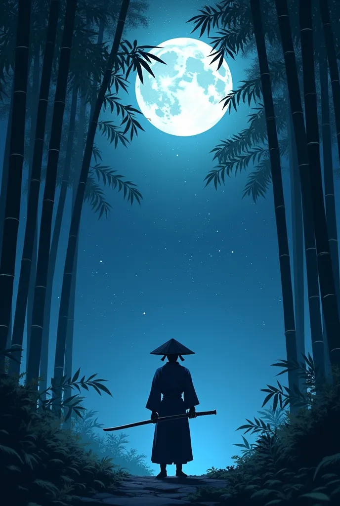 samurai, hold a katana with both hands, japanese conical hat, hakama, aesthetic, wide shot, cinematic lighting, ultra wide angle...