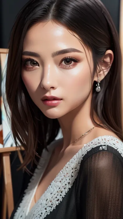 (highest quality、8k、32k、masterpiece)、(realistic)、(realistic:1.2)、(high resolution)、very detailed、very beautiful face and eyes、1 ...