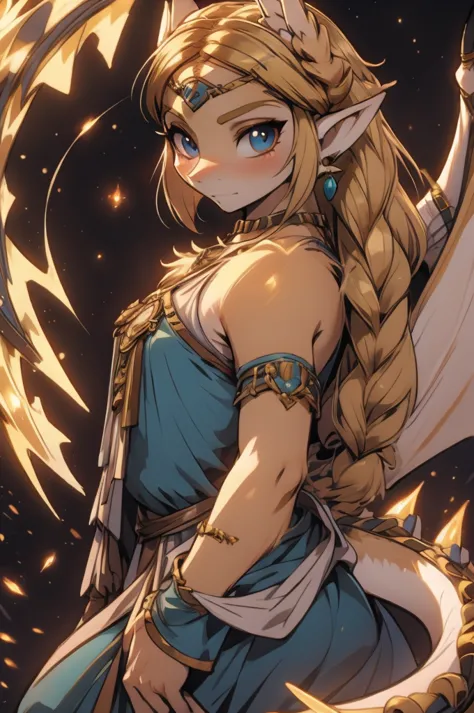 princess zelda light dragon antropomorfica form