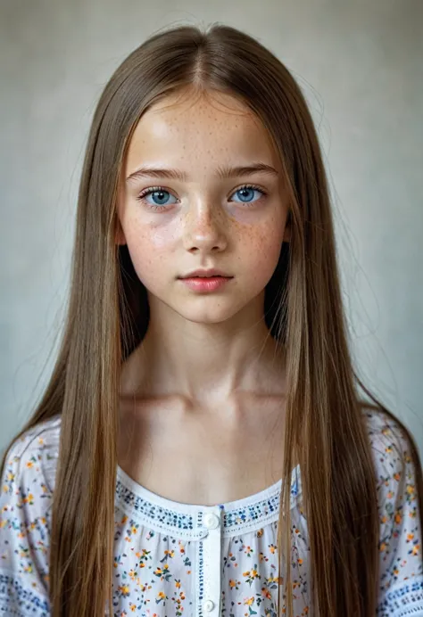 (realistic photos) realistic portrait of an 11-year-old russian girl, alone,
beautiful girl, perfect eyes, the body is slim, sma...