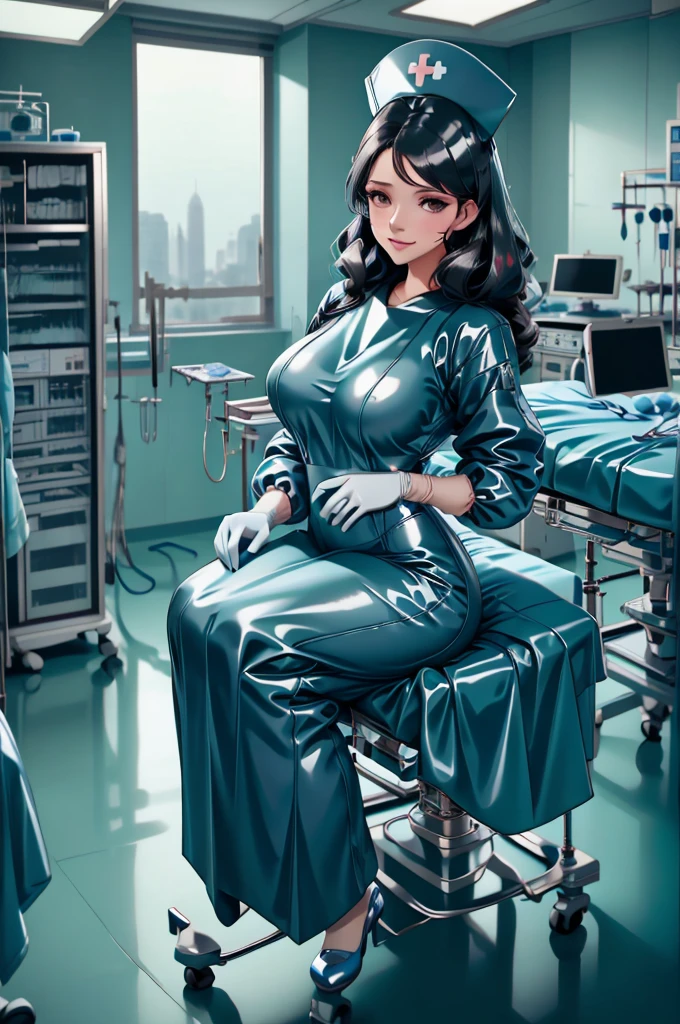 nurse uniform,hospital, latex nurse suit,nurses,busty,elbow gloves,labcoat,black hair woman,red eyes , gigantic ,medical instruments,asian nurse,two nurses,speculum,examination room,oversize ,big ass ,strap on, lay on table ,legs spreaded,giving birth,gyno chair , dentist,Milf,latex,black uniform,oversize breasts