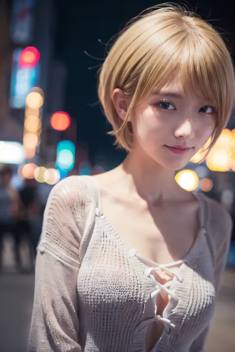 japanese girl in casual clothes、observe the audience、tokyo cityscape at night、(highest quality、masterpiece)))、hd fine、very detai...