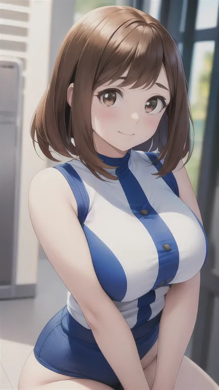 ochako uraraka,1girl,big breasts,highly detailed,extremely detailed,realistic,photorealistic,photo-realistic,8k,high resolution,...