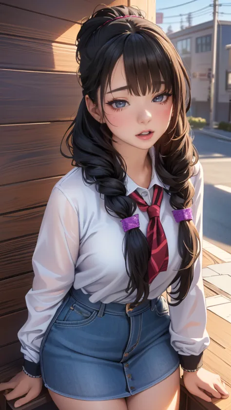 high school girl,(leaning forward:1.2),(random hairstyle),(highest image quality,(8k), ultra-realistic, best quality, high quali...