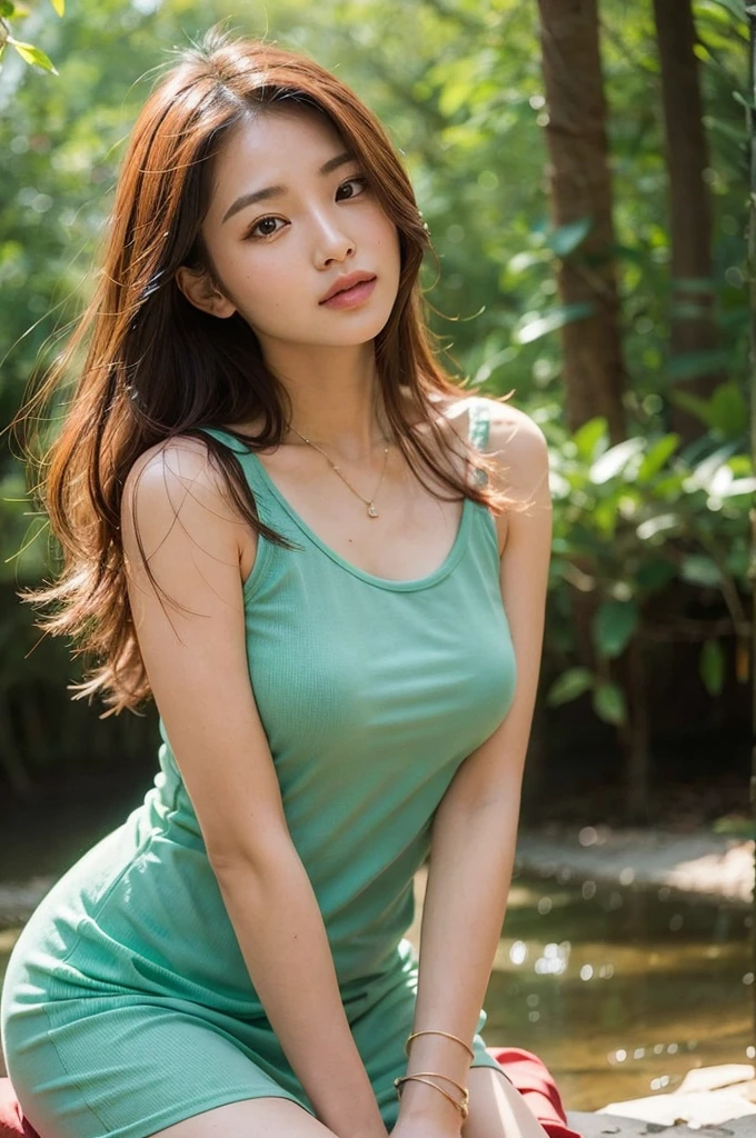 A close up of a woman sitting on a bench in a forest, beautiful asian girl, beautiful south korean woman, gorgeous young korean woman, beautiful young korean woman, korean girl, asian girl, beautiful asian woman, attractive girl, young asian girl, japanese model, beautiful model girl, asian women, korean woman, good young girl, beautiful japanese girls face.
Masterpiece, ultra detailed, realistic, photo realistic, high detail RAW color photo, professional photograph, extremely detailed, finely detail, lens flare, Dynamic lighting, 8K, RAW Photo, Best High Quality, Masterpiece: 1.2, Ultra HD: 1, High Detail RAW Color Photo, Pro Photo, Realistic, Photo Realistic: 1.5, Live Photo, Super detailed, Masterpiece, Real Skin, Realistic Skin, Realistic HD Eyes, Highly detailed Eyes, Perfect Eyes, Perfect face, Perfect fingers, extremely detailed face, extremely detailed eyes, extremely detailed skin, perfect anatomy.