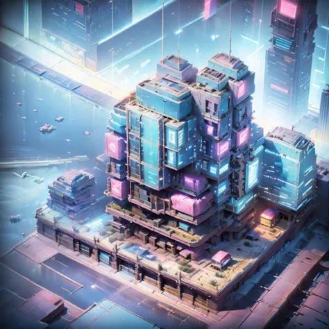 a beautiful japanese cyberpunk city, detailed futuristic cityscape, neon-lit skyscrapers,glowing holographic displays,advanced t...