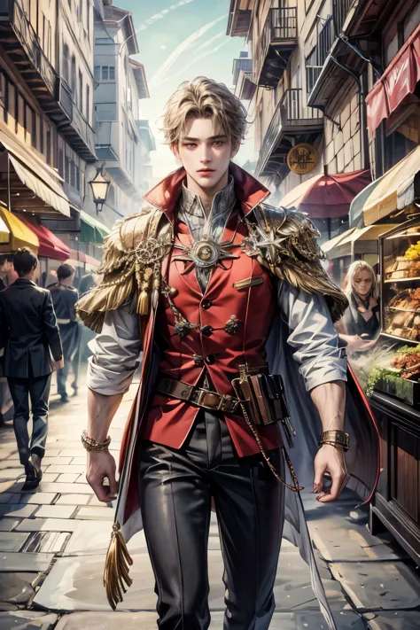 (masterpiece, top quality, best quality, official art, beautiful and aesthetic:1.2), boy, handsome, perfect details, highest det...