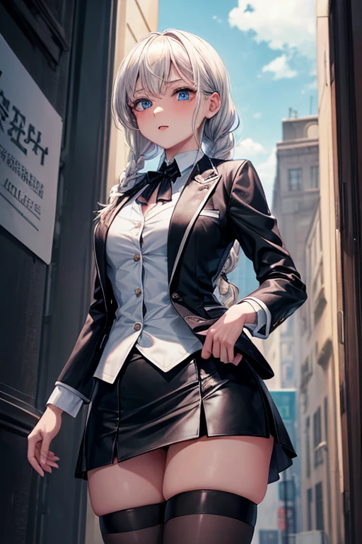 Elegant Office, 性感的金发Girl, (Lovely:1.3), (white skin), (braid:1.2), blue eyes, (cosmetic), (Long legs), (Girl in business jacket and mini skirt:1.4), (Girl wearing lace details:1.2), (Scenery under the skirt:1.2), (The girl was scared:1.3), (The girl is excited:1.4), (From below:1.2), (A group of black male thieves wearing black trousers:1.3), (Black thief hugs girl&#39;s waist:1.4), (Black thief whispering in girl&#39;s ear), (sexual harassment:1.3), (Caught between two people), SFW, Ultra HD, masterpiece, (High-quality eyes), (Delicate face:1.3), (Anatomically correct:1.3), Practical, high quality, Movie Lighting、Opening，Opening，Opening三点式情趣内衣，Completely naked，Take off，Girl被、Girl被强奸、Girl被、Girl被性，Sex slave，Girl是Sex slave，，Sexy breasts with nipples, stunner, cheongsam, exposed chest, sexy underwear，Opening内衣，Bra with hollow breasts，Penetrated by a cock，Inserted by fake dick，Being inserted by a sex toy，Penetrated by dick，Violent sex with multiple people，Multiple violent sexual acts，cosmetic, mascara, S的t or colored lips, Room Background, The Minimalists, monotonous, �&#39;s color palette, Clean, Sharp Project, fluid pr, Scantily clad, ((Transparent revealing sexy lingerie:1.5)), ((Transparent three-point sexy underwear:1.5)), ((Clear nipples)) , ((Nipple exposure)) 、 ((Exposing breasts)) 、Knead the nipples，Take off内衣、Tear open the underwear，Open pussy，Show pussy、Spread your thighs，Thighs apart，Exposure、Big breasts and thin waist, sweaty, National Foundation, 8k，最high quality，一名Girl，Slim body，Plump breasts，Trapped in a dungeon，Helpless and desperate expression，Completely naked：1.6，No clothes：1.8，Damaged clothes：1.6，In large font、Hang your hands up，Legs apart，Being fucked by a gangster，多名男性和Girl暴力性交，Girl被塞满，Girl被抽插，Girl被抽插，Girl被性玩具抽插，Girl张开，Girl被按摩棒抽插，Girl，Girl全身伤痕