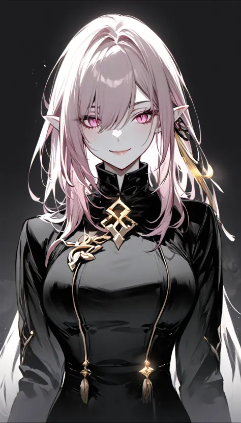 masterpiece, best quality, elysia \(herrscher of human:ego\) \(honkai impact\), pointed ears, elf, pink hair, pink eyes, slit pu...