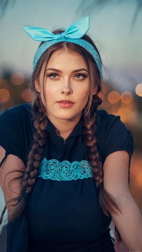 estonian woman with long hair, very very good quality picture, 8k)), profile picture 1024px, hair in two long braids, sexy, femi...