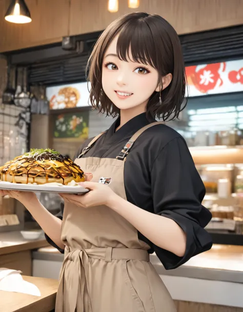 (best quality:1.2), 1girl, osaka, okonomiyaki