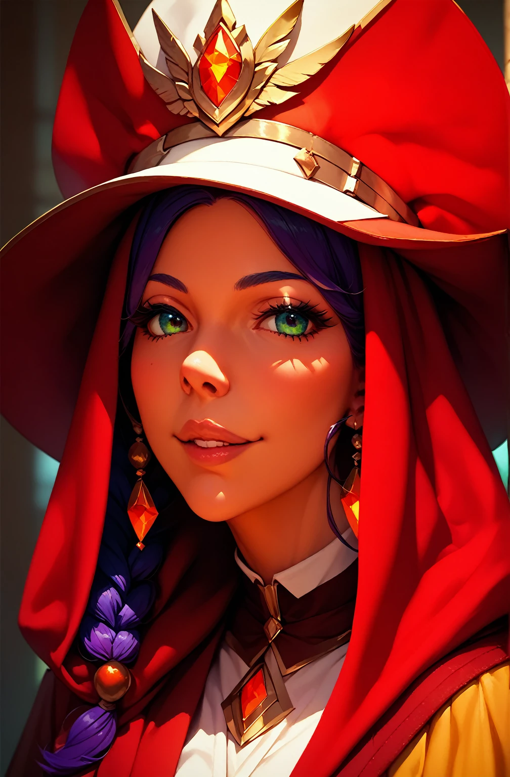 1girl, mage,hat, extremely detailed,looking at viewer(masterpiece, best quality:1.2)