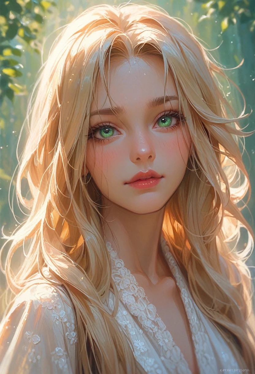 Immerse yourself in the elegance and sophistication of a beautiful blonde girl with captivating sparkling green eyes. Utilize 3D techniques and Octane rendering in 8K resolution to create a hyper-realistic portrayal of her detailed face. The intricate sharp details and smooth rendering style, combined with cinematic studio de lighting, will make this artwork a true masterpiece. Be prepared to make a splash on ArtStation as it becomes a trendsetter in the digital art community.